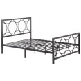 thumbnail image 1 of Hodedah Complete Metal Twin Size Bed in Black Silver, 1 of 4