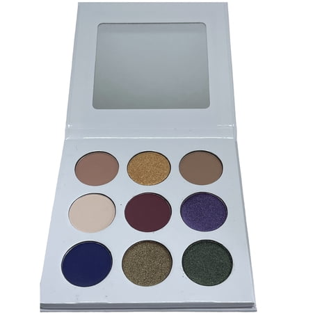 Exotika Beauty Assorted 9 Color Brown and Blue Shade Eyeshadow Palette Daring