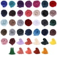 thumbnail image 4 of Bufanda turbante Jumpingount color liso accesorio para mujer bufandas elásticas rosa roja, 4 of 6