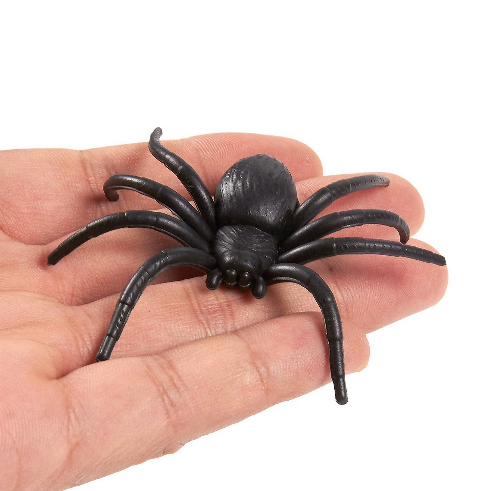 bag of plastic spiders