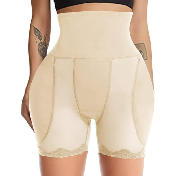 U Faux Coussinets de Hanches pour Femmes Shapewear Rehausseur de Hanches Rehausseur de Fesses sous-Vêtements Rembourrés Contrôle du Ventre Nude 3TG