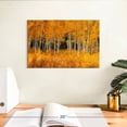 thumbnail image 3 of Elephant Stock Grand Teton Aspen Trees Wall Art - Horizontal Canvas Wall Art - Living Room Wall Decor - Floral And Botanical Canvas - Orange And Black Decor - 12" x 8", 3 of 8