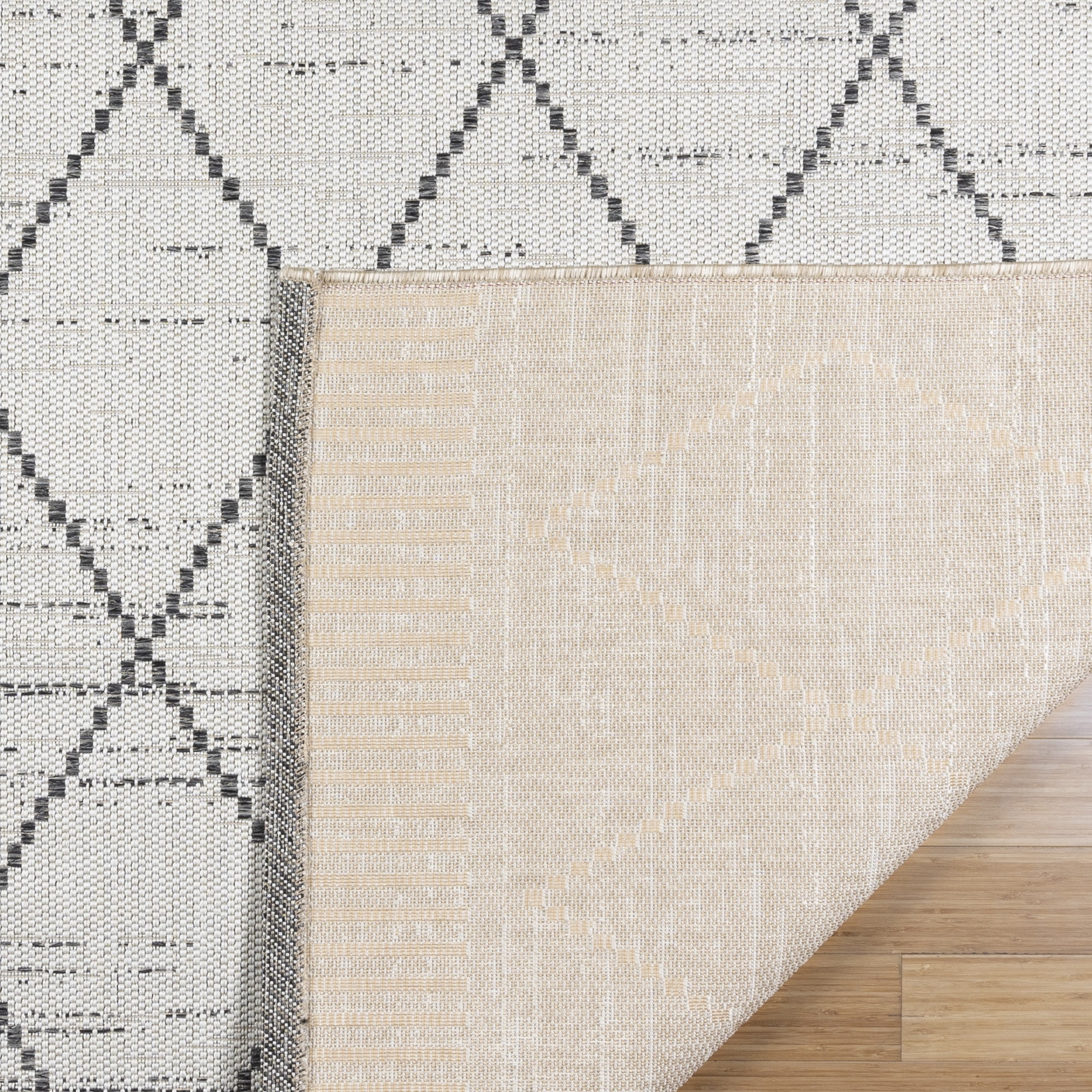 Gertmenian Ringley Parcie Modern/ Contemporary Geometric Ivory Area Rug, 5x7