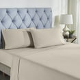 thumbnail image 4 of Modern Threads 4-Piece Tan Cotton Flannel Adult Bed Sheet Set, King, 4 of 4