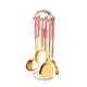 thumbnail image 1 of Juego de utensilios de cocina de 7 piezas estilo INS con soporte giratorio para cocina Rosa, 1 of 8