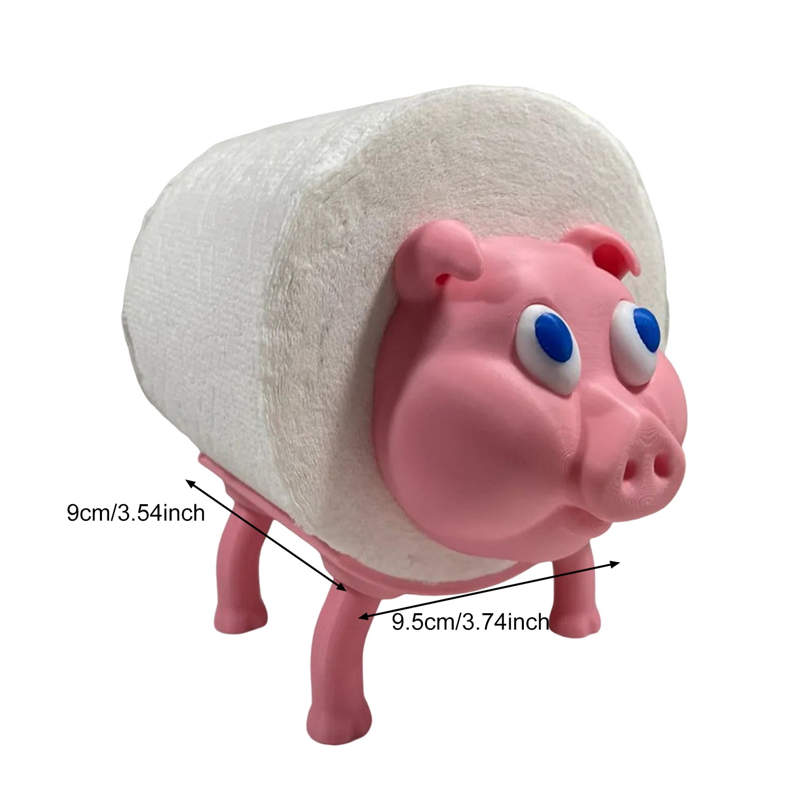 Joernso Animal Toilet Paper Holder Freestanding Cartoon Sheep Toilet Roll Holder 3D Printed Pig Cat Loo Roll Holder for Bathroom Decor Tissue Roll Storage