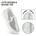 thumbnail image 4 of Bocca Kid's Slip on Sneakers Grey Girls Canvas Walking Shoes Size 7, 4 of 6