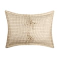 thumbnail image 2 of Greenland Home Fashions Oxford 100% Cotton Finely Stitched Traditional Pillow Sham, Taupe, Standard, 2 of 6