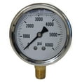 thumbnail image 4 of Pressure Gauge & Adaptor for Pressure Washers, Stainless Steel, 6000 PSI Rated, 4 of 7
