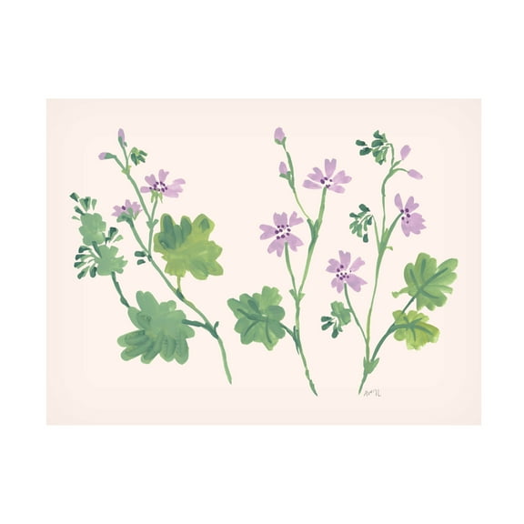 Trademark Fine Art Ania Zwara Little Violets Canvas Wall Art