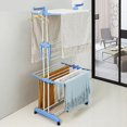thumbnail image 1 of Indoor and Outdoor Foldable Laundry Drying Rack - 3 Shelves Airer Dryer, 1 of 5