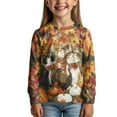 thumbnail image 3 of DISNIMO Thanksgiving Cat Turkey Shirt Kids Girls Shirts Long Sleeve Size 5-6 Girls Clothes Fall And Winter Tops for Kids Girls Tshirts Soft Kids T Shirts for Girls s Shirts Casual Cute Tees Crew, 3 of 7