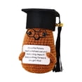 thumbnail image 2 of Graduation Gifts for Her 2025,Positive Duck Crochet Animals for Her Him Graduation Gifts 2025,Handmade Emotional Support Plush Pickle with Cap and Greeting Card, 2 of 6