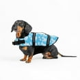 thumbnail image 3 of Blukids Pet Dog Life Jacket Coat, Reflective Outdoor Dog Swimming Jacket Clothes Pet Swimsuit Dog Adjustable Dog Life Vest for Small Medium Large Dogs (Blue- XL), 3 of 5