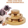 thumbnail image 6 of Cat Ball Track Toy, Kitty Toys Roller, 3-Level Ball Tower with Bamboo Spinning Balls, Interactive Cat Ball Tower Cat Toy, DIY Circle Track Fun Toy Cat Ball Toy for Kitten Mental Physical Exercise, 6 of 7
