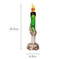 thumbnail image 4 of Decoración de garra de lámpara de vela de mano de Halloween, LED electrónico, Verde, 4 of 5