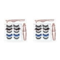 thumbnail image 1 of 10 Pares de Pestañas Postizas Magnéticas de Color de Estilo Mixto Juego de Pinzas Delineador de Ojos A Prueba de Agua Pestañas Postizas Magnéticas Gruesas, 1 of 7