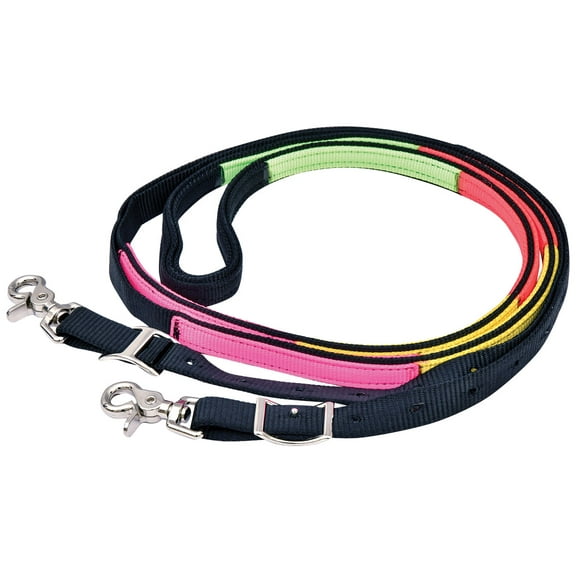 Triple E 3/4" Nylon Horse Schooling Reins, 8' - 9.5'