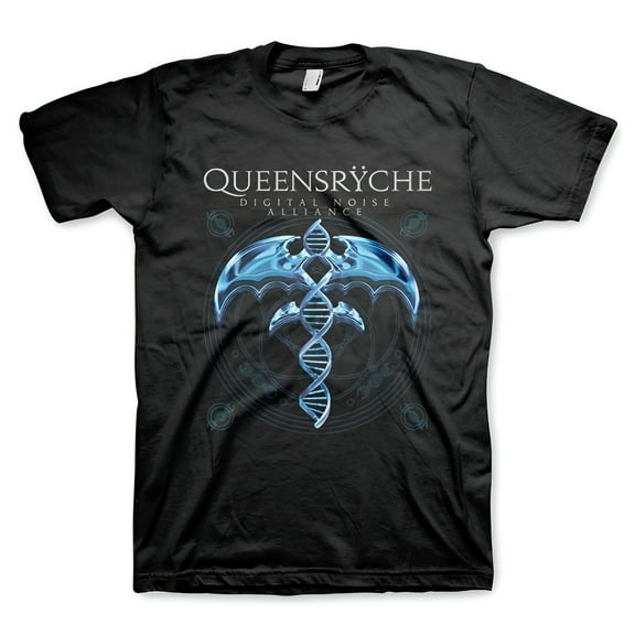Queensryche Men's Digital Noise Alliance T-Shirt Black Large | Officially Licensed Merchandise