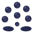 thumbnail image 4 of Botones de Llave de Saxofón de Plástico Hugo 9 Piezas Incrustaciones para Saxofón Alto/Tenor/Soprano Azul, 4 of 10
