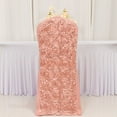 thumbnail image 2 of Efavormart 20 PCS Satin Rosette Dusty Rose Stretch Banquet Spandex Chair Cover Dinning Event Slipcover For Wedding Party Catering, 2 of 10