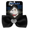 thumbnail image 1 of Crystal Heart Widget Pet Bowtie Black, 1 of 1