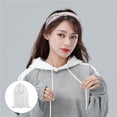 thumbnail image 3 of Sudadera con capucha perfecl para mujer cuello falso desmontable, 3 of 8