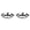 Silver 2PCS, variant on Non Stainless Steel Plate Disc Flat Plate Plate Shallow Plate Deep Plate Stainless Steel Plate Plate Plate Plate Cutlery