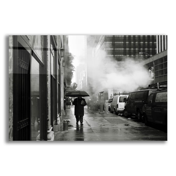 Epic Art 'NYC Rain' by Nina Papiorek, Acrylic Glass Wall Art, 24"x16"