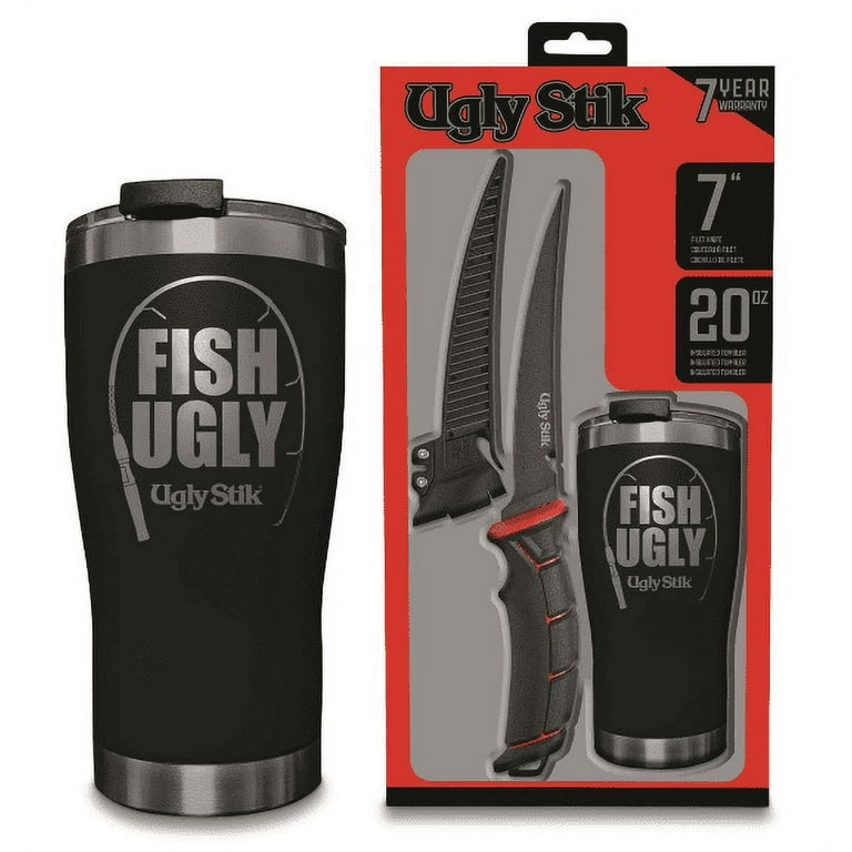 Ugly Stik Tools 7 inch Fillet Knife and Tumbler Gift Set