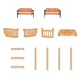 thumbnail image 2 of Casa de Muñecas, Muebles de Construcción, Juguete para Niños, Juguete para Juego de Imitación, Muñecas, Accesorios de Escena, Juguete en Miniatura Par Ascensor, 2 of 7