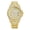Gold, variant on Luxury Rhinestone Accented Men's Quartz Wrist Watch, Water Resistant, Precise Timekeeping, Elegant Design