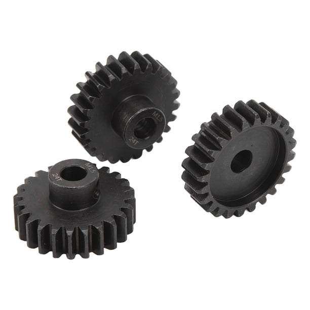 Juego de Engranajes de Piñón M15 de Acero 3 uds Engranaje de Piñón de Motor de 8mm con Tornillo de Fijación M5 Gran Mecanizado para Rodillo Suave Adecuado para 1 5 1 8 1 ANGGREK Otros