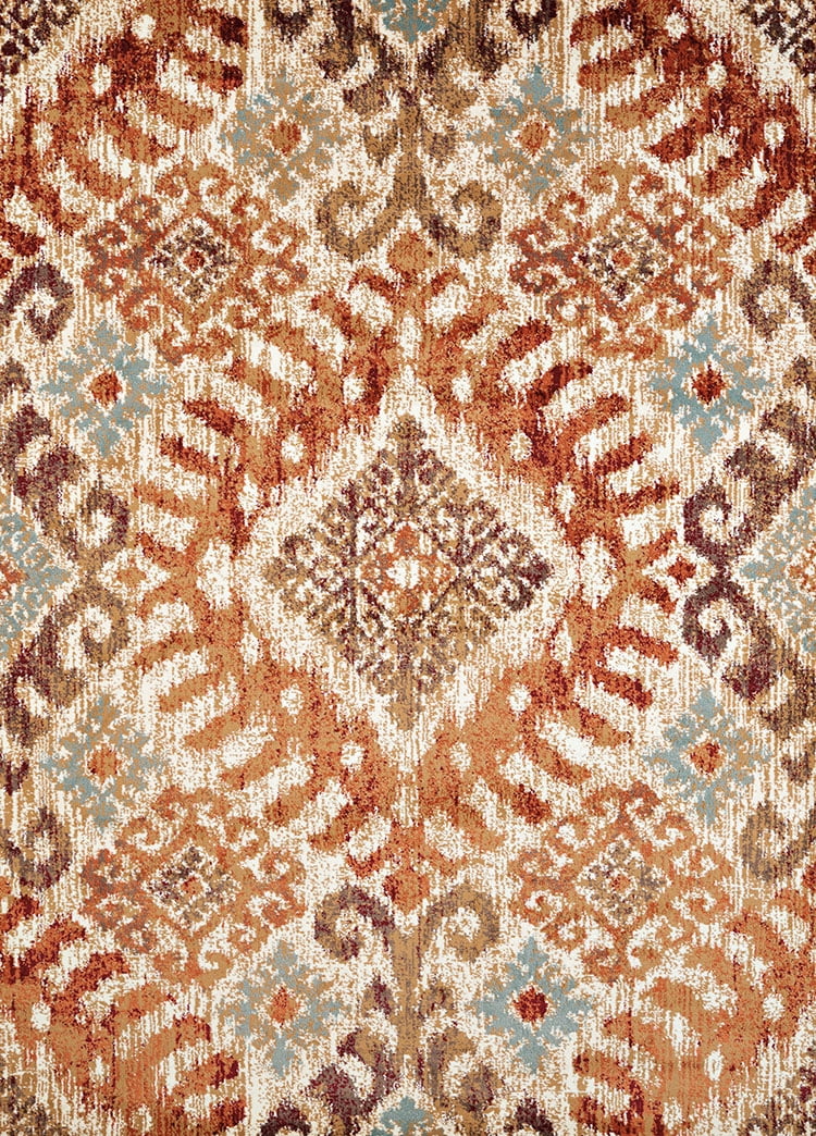 United Weavers Amarna Verazanno Distressed Crimson Woven Olefin Area Rug or Runner