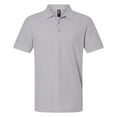 thumbnail image 5 of Gildan Short Sleeve Pique Polo Men's Shirt - 90/10 Cotton/Poly, Sport Grey, Sizes S-3XL, Embroidery Suitable, 5 of 5