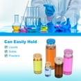 thumbnail image 6 of Uxcell 12Pcs 2ml Clear Borosilicate Glass Sample Vials for Lab Solid Liquid Powder Storage, Matt Silver Tone, 6 of 6