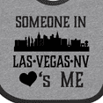 thumbnail image 4 of Inktastic Las Vegas Nevada Someone Loves Me Skyline Boys or Girls Baby Bib, 4 of 4