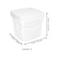 thumbnail image 2 of Aloha Plastic Bucket with Handle and Lid Reusable Water Bucket Container Portable Bucket (2L), 2 of 8