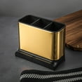 thumbnail image 5 of Thyme & Table 3 Compartment Kitchen Sink Caddy, Gold, 5 of 7