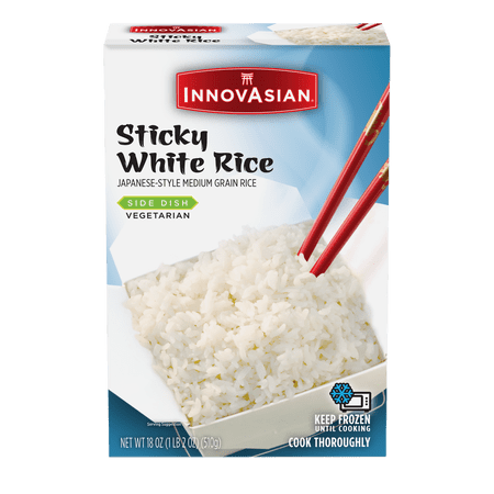 InnovAsian Sticky White Rice, 18 oz (Frozen)