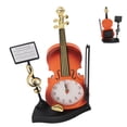 thumbnail image 1 of Reloj Despertador De Instrumentos, Reloj De Escritorio Vintage Con Forma De Guitarra, Números Grandes, Punteros Gruesos Para Oficina, 1 of 7