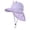 Purple, variant on Kids Sun Hat With Neck Wide Brim Outdoor Summer Adjustable Tie Cap For Boys Girls Age 3 10 Purple,3-10 Years