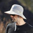 thumbnail image 6 of Dyfzdhu Bucket Hats Mens Outdoor Sun Protection Mesh Breathable Fisherman Cap Foldable Bucket Hat, 6 of 7