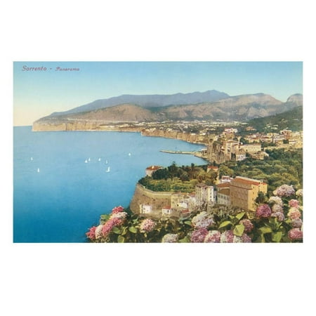 View of Sorrento, Italy Print Wall Art (Best Souvenirs From Sorrento Italy)