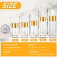 thumbnail image 2 of ACDANC 20 Pack Mini Dropper Bottle for Cuticle Oil,1Ml Small Sample Essential Oil Dropper Bottles for Travel,Clear Empty Vials for Cosmetic Perfume, 2 of 8
