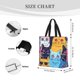 thumbnail image 3 of Fotbe Colorful Cats Pattern Art Bolsa Tote con Estampado para Mujer, Bolsos con Cremallera, Bolsa de Hombro Casual de Gran Capacidad con Bolsillos Internos, 3 of 7