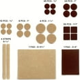 thumbnail image 2 of Felt Furniture Pads 133 PCS Premium Furniture Pads - Felt Pads Furniture Feet Best Wood Floor Protectors - Protect Your Hardwood & Laminate Flooring Brown and Beige, 2 of 6