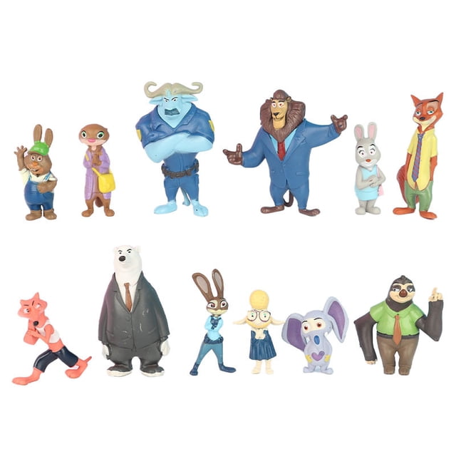 Juguete coleccionable Zootopias Nicks Wildes, 12 unidades/lote