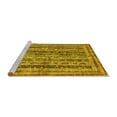 thumbnail image 2 of Ahgly Company Machine Washable Indoor Rectangle Abstract Yellow Modern Area Rugs, 2' x 4', 2 of 4