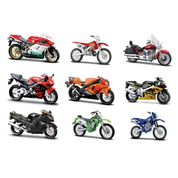 Adventure Force 1:18 Scale 2 Wheelers Play Vehicle Motor Bike Diecast 1 Pack (Styles May Vary)